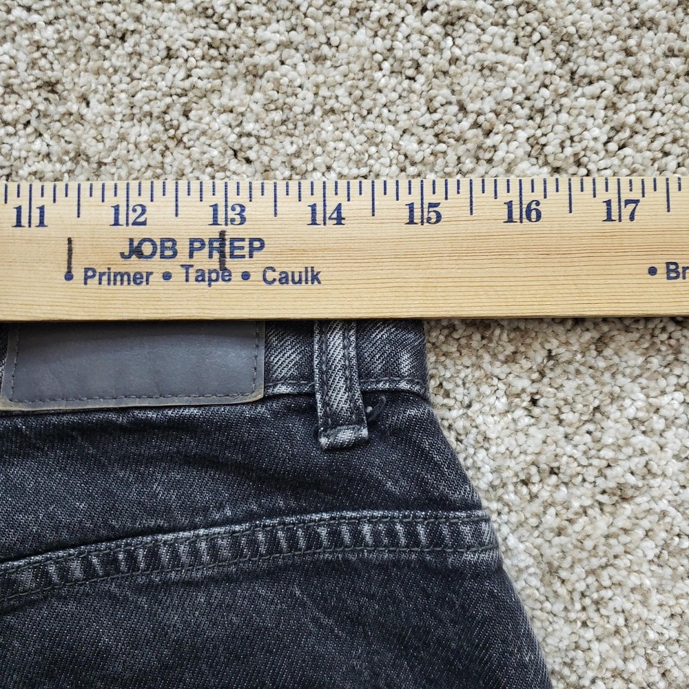 Zara Jeans Womens 8 30 Waist Gray Charcoal Wash Straight Relaxed High Rise Denim - Picture 6 of 8